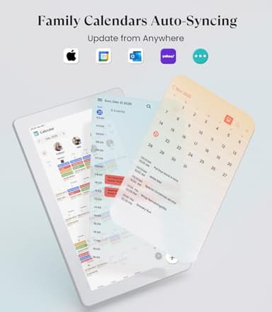 Cozyla Digital Calendar+ 2: 15.6'' Wall Planner Touch Screen Chore Chart Customize Dashboard Smart Electronic Calendar for Family Schedules Meal Planner Support App Store with Stand White - Image 3