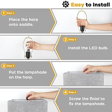 Set of 2 Modern Touch Control Table Lamps with 2 USB Ports, 22’’ Large Bedside Nightstand Lamps 3-Way Dimmable Desk Lamp with Grey Fabric Shade for Bedrooms Living Room Reading, 2 LED Bulbs Included - Image 7