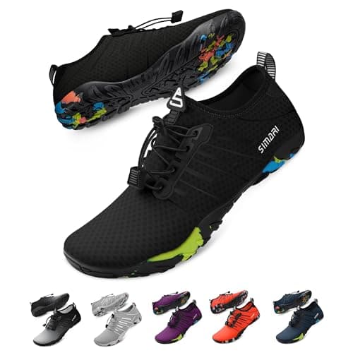 SIMARI Water Shoes for Women Men - Barefoot Quick-Dry Aqua Socks | Lightweight Swim Shoes for Surfing, Swimming, Beach Sports, Kayaking, Diving | Non-Slip Design - Image 1