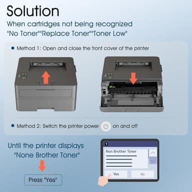 TN830XL TN830 830XL 830 Toner for Brother Printer HL-L2460DW DCP-L2640DW Replacement for Brother TN830 XL/V/R TN 830 XL TN-830XL Cartridge MFC-L2820DW HL-L2405W HL-L2400D 2PK Black High Yield Printer - Image 4