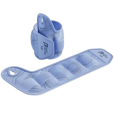 Body Factor Wrist Ankle Weights for Women，Arm & Leg weights for Walking, Set of 2(1 lb/2 lb/3lb/4lb/5lbs Each), Comfortable Wrist and Ankle Weights for Running, Yoga, Dance, Pilates - Image 1