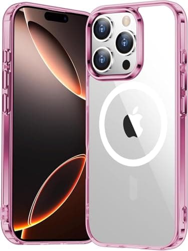 Temdan Designed for iPhone 16 Pro Max Case, [Compatible with Magsafe][Anti-Yellowing][Military-Grade Protection] Shockproof Protection Slim Cover-6.9 inch, Pink - Image 1