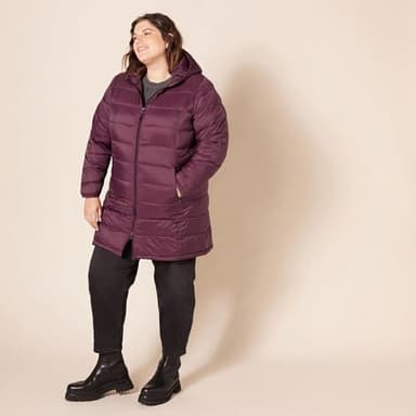 Amazon Essentials Women's Lightweight Water-Resistant Packable Hooded Puffer Coat (Available in Plus Size), Burgundy, XX-Large - Image 8