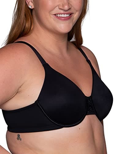 Vanity Fair womens Beauty Back Smoothing (36c - 42h) Minimizer Bra, Midnight Black, 36DD US - Image 2