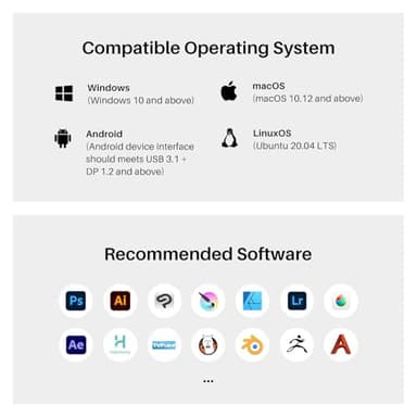 2024 HUION Kamvas 13 (Gen 3) Drawing Tablet with Screen,13.3" Full-laminated Art Tablet with Anti-sparkle Canvas Glass, 99% sRGB, PenTech 4.0, 16384 Pen Pressure, Dual Dial for PC, Mac, Android, Black - Image 7