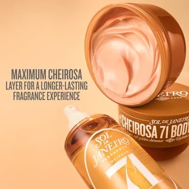 Sol de Janeiro Limited Edition Cheirosa 71 Shimmering Body Cream | 8.1 fl oz/ 240ml | Glow Cream for Body - Image 7