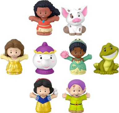 Fisher-Price Little People Toddler Toys Disney Princess Story Duos 8-Piece Figure Set for Pretend Play Kids Ages 18+ Months - Image 1