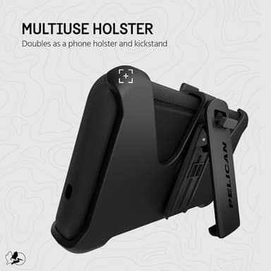 Pelican Voyager Samsung Galaxy S25 Plus Case [Magnetic and Wireless Charging] Case w/18ft MIL-STD Drop Protection - Heavy Duty Cover w/Belt Clip Holster for Samsung Galaxy S25 Plus 6.7" - Black - Image 6