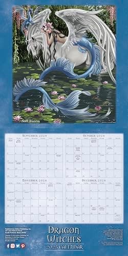 Dragon Witches 2025 Wall Calendar, 16-Month Fantasy Calendar — The Art of Nene Thomas, 12" x 12" - Image 3