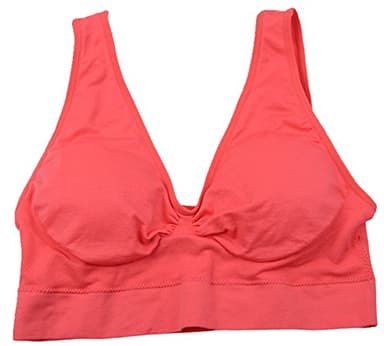 Vermilion Bird Women's 3 Pack Seamless Comfortable Sports Bra with Removable Pads 3XL/Shirt Size 16W,18W Red &Blue &Purple - Image 5