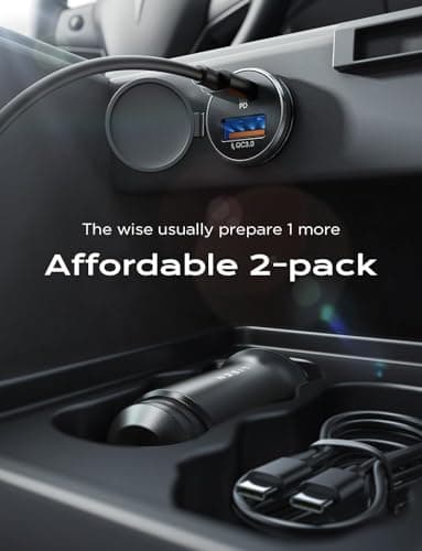 LISEN for iPhone 17 Super Fast Car Charger USB C [Alloy] 2 Pack 54W Type C Car Charger Fast Charging Cigarette Lighter Adapter for iPhone Air 17 16 15 Pro Max Plus,Samsung Galaxy S25/S24,Android - Image 8