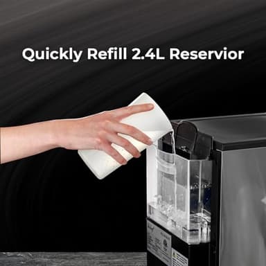 Deco Chef Self Dispensing Nugget Ice Maker Countertop, 46LB Per Day Automatic Chewable Ice, 1.8LB Per Hour, Additional 2-Year CPS Protection Plan Included - Image 7