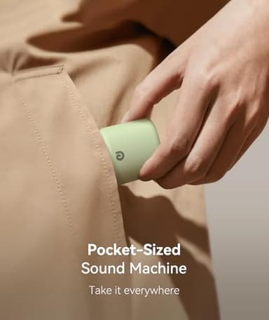 Dreamegg Sound Machine for Sleep - Portable Sound Machine Baby Adults, 16 Soothing Sounds, Timer, Travel Mini White Noise Sound Machine for On-The-go Home Baby Shower Registry Gift, Green - Image 4