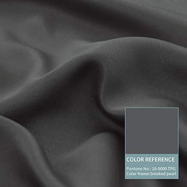 BGment 45 Inch Curtains for Bedroom - Short Blackout Curtains for Small Window/Cafe Thermal Insulated Grommet Drapes, 2 Panels, Each 42 Inch Wide, Dark Grey - Image 7