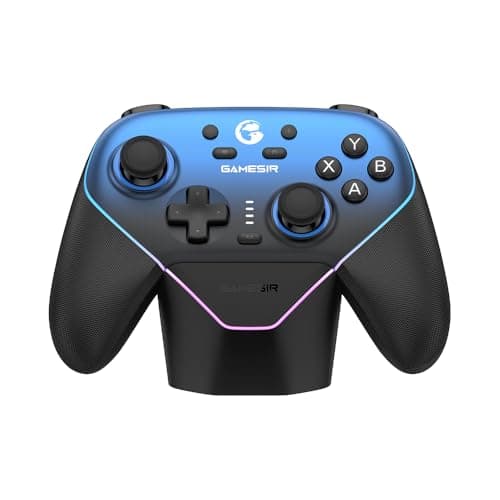 GameSir Super Nova Wireless Gaming Controller for PC/Switch/Switch 2/iOS/Android, 1000Hz Polling Rate, Hall Effect Stick & Trigger, Rubberized Grips, RGB Lighting, 1000mAh - Blue - Image 1