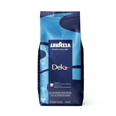 Lavazza DEK Whole Bean Coffee, Arabica and Robusta Blend, 1.1 lb Bag (Pack of 1) - Image 1