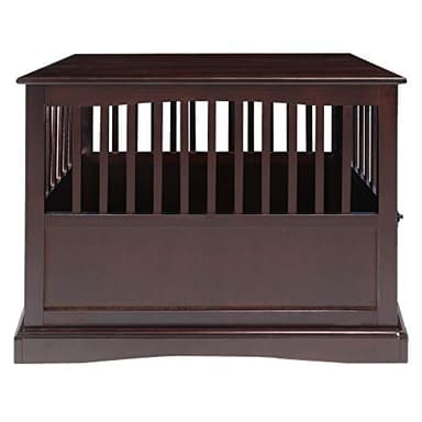 Casual Home Wooden Large Pet Crate, End Table, Espresso, 24 x 36.5 x 29.5 in - Image 8