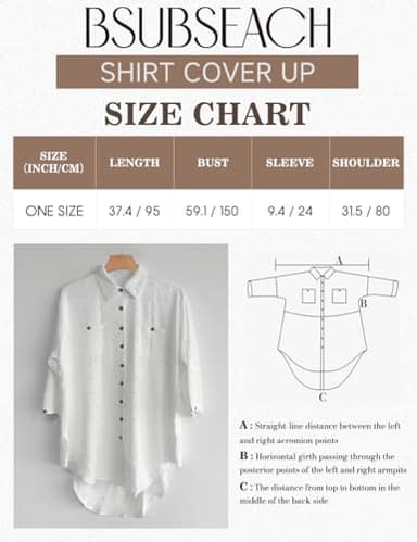 Bsubseach Women Swimsuit Coverup Blouse Button Down Shirt Dresses Swiss Dot Tops Black - Image 5