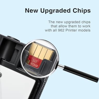 962XL Ink Cartridges for HP 962XL Ink Cartridges Combo Pack Work for HP Officejet Pro 9015e 9025e 9018e 9025e 9010 9015 9025 9020 Printer for HP 962 XL (4 Pack) - Image 4