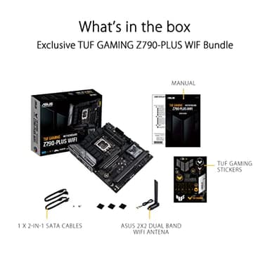 ASUS TUF Gaming Z790-Plus WiFi LGA 1700(Intel 14th,12th &13th Gen) ATX Gaming Motherboard(PCIe 5.0,DDR5,4xM.2 Slots,16+1 DrMOS,WiFi 6,2.5Gb LAN,Front USB 3.2 Gen 2 Type-C,Thunderbolt 4(USB4),Aura RGB) - Image 7