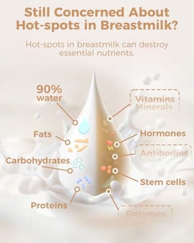 Papablic NutriWarm™ Swirlable Bottle Warmer – Advanced Nutrient-Preserving Warming Technology, Fast and Even Warming for Breastmilk & Formula, Precise Temperature Control, Easy to Use - Image 2
