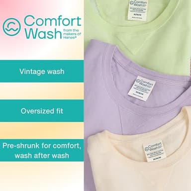 Hanes Men's Comfortwash Garment Dyed Sweatshirt, deep Forte Blue, Small - Image 6