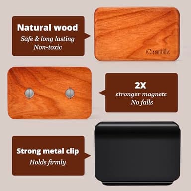Car Air Freshener - Wood Air Freshener - Car Odor Eliminator for Visor Clip-Variety Scent Refill, Vehicle Scent Diffuser for Cabin, Truck & SUV - Pack of 3 (Grove-Pine-Open air)-CLIP INCLUDED - Image 5