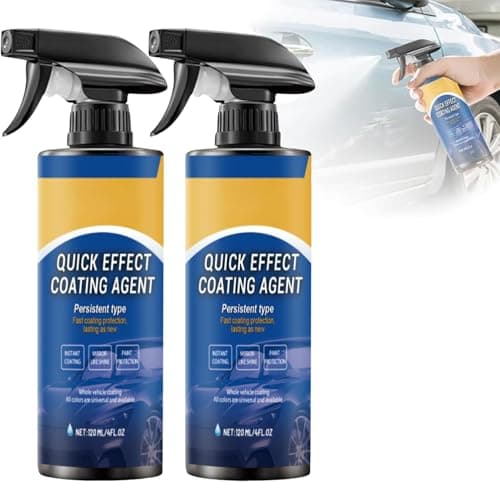 2Pcs Advanced Car Quick-Acting Coating Agent Spray,Quick Effect Coating Agent for Car,Cars Scratch Wax Polish Spray Waterless Wash,Multi-Purpose Oil Film Emulsion Glass Cleaner - Image 1