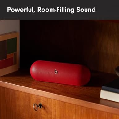 Beats Pill - Portable Bluetooth Speaker - Up to 24H Battery Life, Water Resistant, Bluetooth, Apple & Android Compatible, Seriously Loud Sound for Home, Outdoor and Travel – Statement Red - Image 3