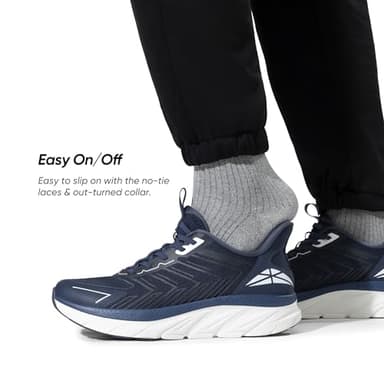 ALLSWIFIT Men's Slip On Walking Shoes Running Comfortable Tennis Breathable Non Slip Athletic Gym Workout Cross Training Fashion Sneakers,Size 11,Blue,SARR034M - Image 3