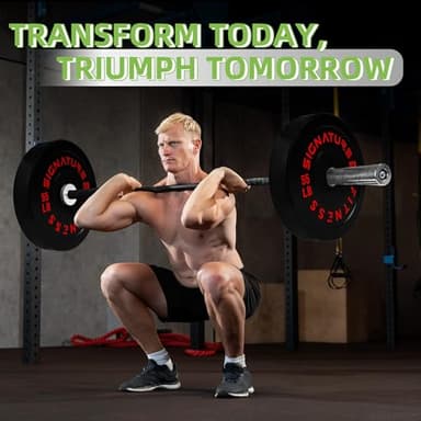 Fitvids Olympic Bumper Plates Set, 2" Weight Plates for Strength Training & Weightlifting, 160LB Set (10LB, 25LB, 45LB), Multiple Packages - Image 7