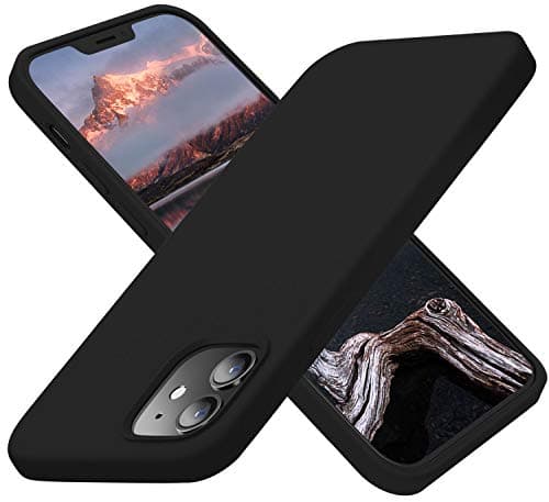 Cordking Designed for iPhone 12 Case, Designed for iPhone 12 Pro Case, Silicone Shockproof Phone Case with [Soft Anti-Scratch Microfiber Lining] 6.1 inch, Black - Image 1