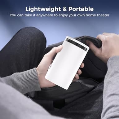 Portable 4K Mini Projector with WiFi and Wireless Bluetooth, Smart Proyector with Android 11, Projector with apps built in, 270° Rotatable, Auto Keystone,35"-130" Screen,Projector 4K Ultra HD - Image 8