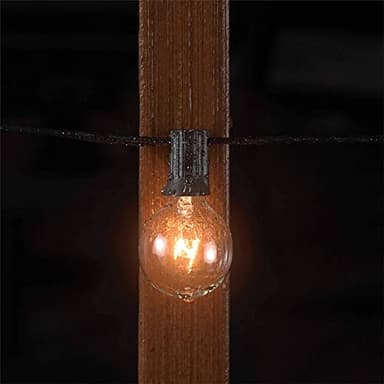 Beams 1W G40 Globe Bulb LED Weatherproof Indoor/Outdoor String Lights, 25 ft, Black - Image 6