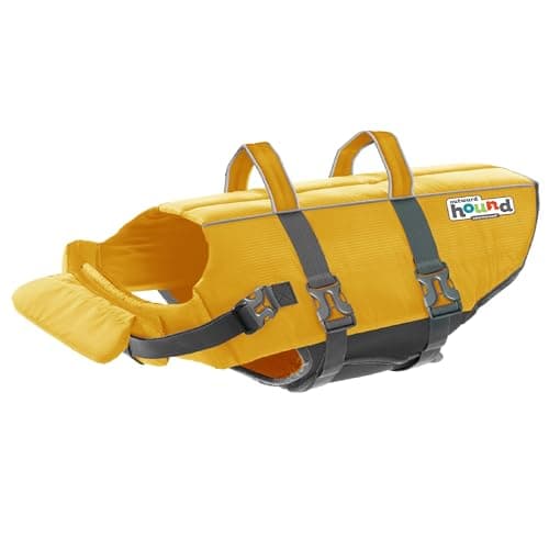 Outward Hound Granby Splash Dog Life Jacket, High-Buoyancy Dog Life Vest for Swimming, Boating, and Water Safety, Large, Yellow - Image 1