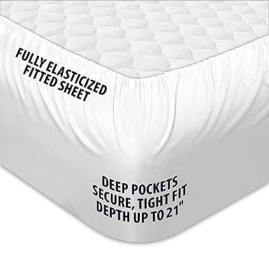 COONP Queen Mattress Topper, Extra Thick Pillowtop, Cooling and Plush Mattress Pad Cover Cotton Top Bed Topper Protector with 8-21 Inch Deep Pocket - Image 4