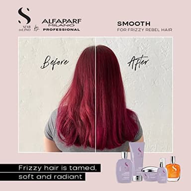 ALFAPARF MILANO Semi Di Lino Smoothing Cream - Heat Protectant + Blow Dry Cream for Straightening & Hair Volume - Frizz Control Hair Care Products (4.23 oz) - Image 4