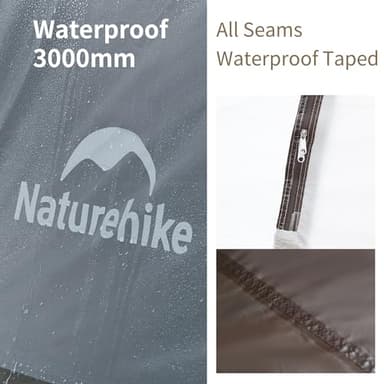 Naturehike Cape 6 Person 8 Person Camping Tent, 60S Easy Setup Instant Tent Pop up Tent, Waterproof Large Tall 6/8 Person Tents for Camping, Car Camping - Image 8