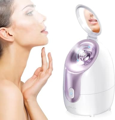 ANLAN Facial Steamer, High-Speed Nano steam, Deep Cleansing, Pore ​​Care, Repairs and Strengthens Skin's Foundation, Facial Humidifier, Home Facial spa, Hydrating Moisturizing, Sensitive Dry Skin spa - Image 1