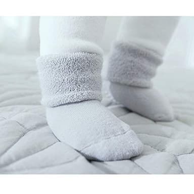 VWU Baby Toddler Kids Ankle Crew Socks with Grips Unisex Warm Thick Cotton Winter Socks 1-3T 6 Color - Image 7
