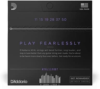 D'Addario Guitar Strings - NYXL Electric Guitar Strings - NYXL1150BT - Unrivaled Strength, Tuning Stability, Enhanced Mid-Range - For 6 String Guitars - 11-50 Medium Balanced Tension - Image 4