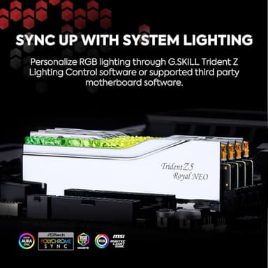 G.SKILL Trident Z5 Royal Neo Series DDR5 RAM (AMD Expo) 64GB (2x32GB) 6000MT/s CL30-36-36-96 1.40V Desktop Computer Memory U-DIMM - Silver (F5-6000J3036G32GX2-TR5NS) - Image 6