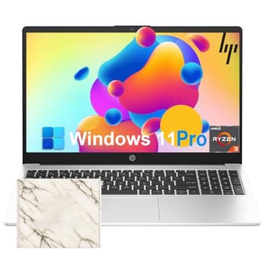 HP 255-G10 Business Laptop Computer - w/Office Lifetime • 15.6" Full HD • Ryzen 3 7330U (up to 4.3 GHz) • Wi-Fi 6 -Windows 11 Pro, for Person Use or Work, Silver(64GB RAM, 2TB SSD) - Image 1