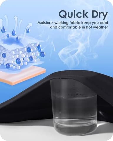 Boladeci Mens Long Sleeve T Shirts UPF 50+ Sun Protection Clothing UV SPF Shirts Rash Guard Moisture Wicking Performance Summer Swim Shirts(Black) - Image 3