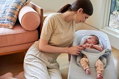 Ergobaby Evolve 3-in-1 Bouncer, Adjustable Multi Position Baby Bouncer Seat, Fits Newborn to Toddler, Light Grey - Image 2