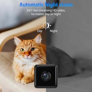 enttgo Hidden Camera Spy Camera, 1080P HD WiFi Camera - Mini Nanny Cam with Night Vision & Motion Detection - Indoor/Outdoor Wireless Security Camera for Home, Car, Baby & Pet Monitoring - Image 6