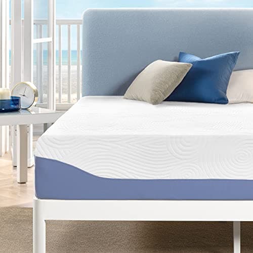 Mellow 12 Inch Cooling Gel-Infused Memory Foam Bed Mattress, Medium Firm Sleep and Breathable Fabric Cover, Full , Mattress In A Box - Image 1