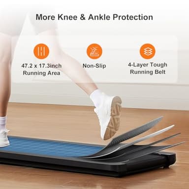 WALKINGPAD MC11 Folding Treadmill for Home, Extended Belt, Compact Running Machine with 7.5 mph Max Speed, No Assembly Needed - Image 4