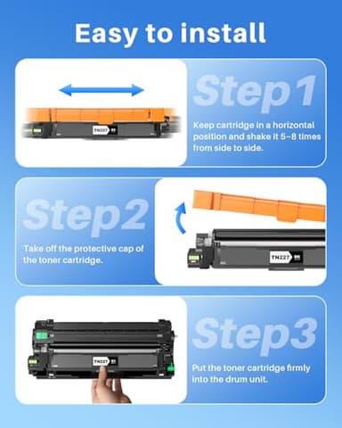 TN227 TN227BK/C/M/Y High Yield Toner Cartridge 4 Pack Compatible for Brother TN 227 TN223 TN-223BK/C/M/Y Work for MFC-L3770CDW HL-L3270CDW MFC-L3710CDW HL-L3210CW HL-L3230CDW HL-L3290CDW Printer - Image 8