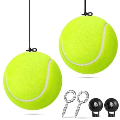 SARDVISA 2-Packs Tennis Ball Garage Parking Aid with Non-Elastic String, Precise Garage Car Stop Indicator w/Adjustment Buckle, Easy Installation, Parking Stopper Assist for Garage Accessories - Image 1